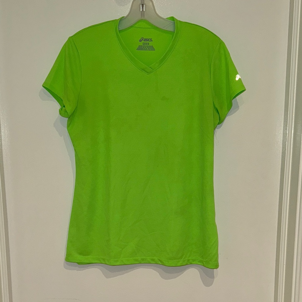 ASICS Women's Bright Green Short Sleeve Tee